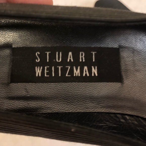 Stuart Weitzman Ribbed Fabric Square Toe Pump - Picture 5 of 7